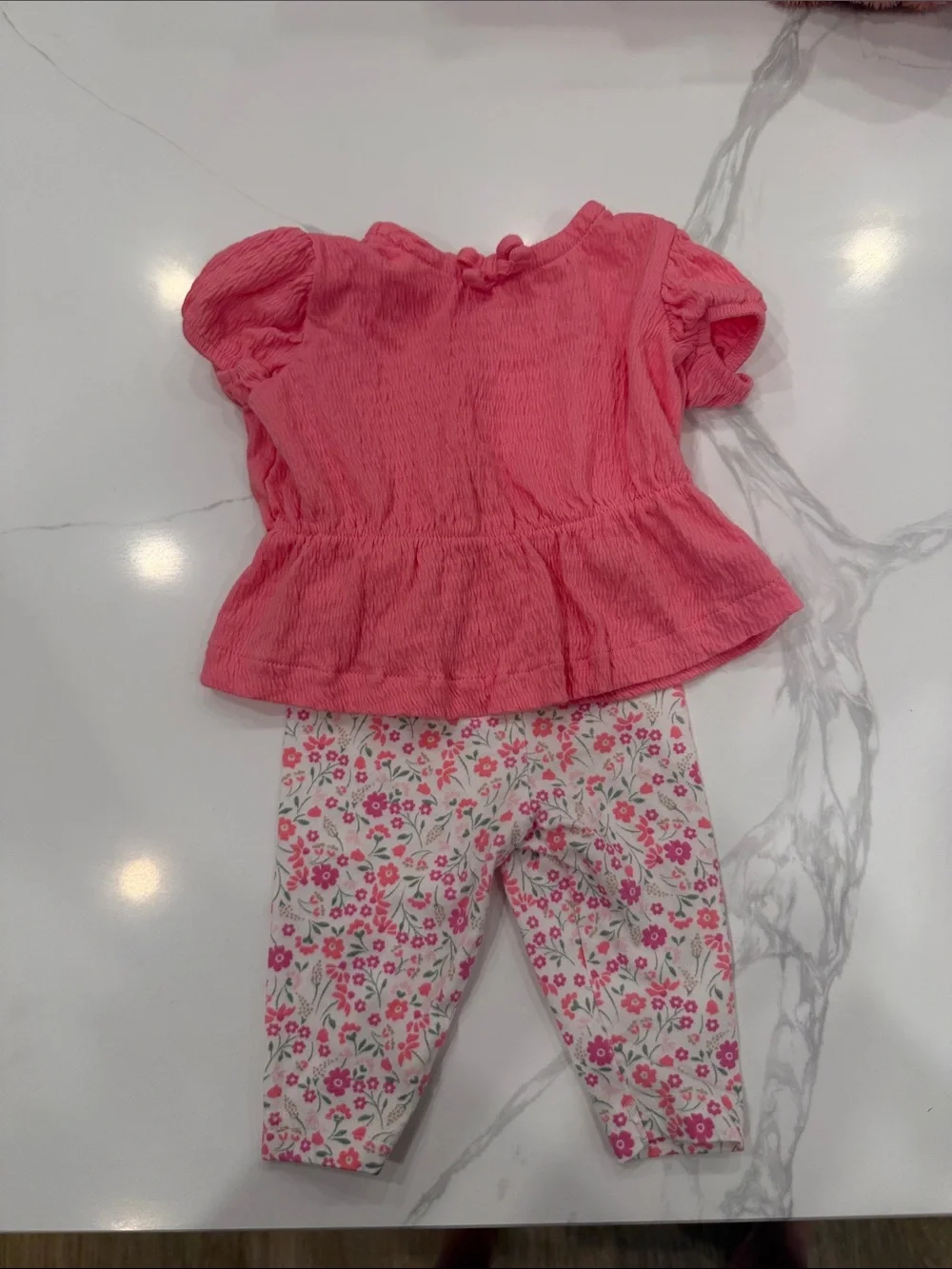 Carter's Coral Pink Baby Shorts